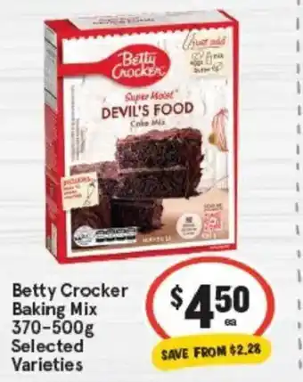 IGA Betty crocker baking mix offer