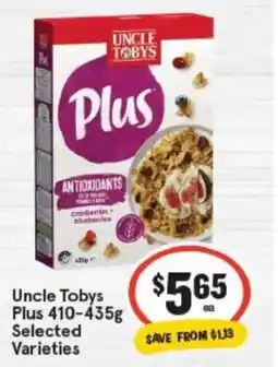IGA Uncle tobys plus offer