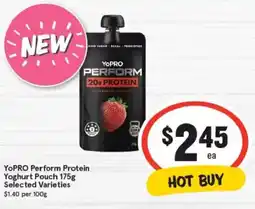 IGA Yoghurt pouch offer