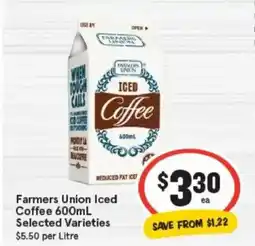 IGA Farmers union iced coffee offer