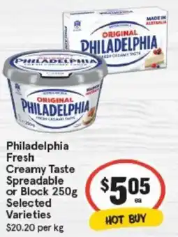 IGA Philadelphia fresh creamy taste spreadable or block offer