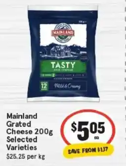 IGA Mainland grated cheese offer