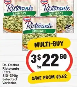 IGA Dr. oetker ristorante pizza offer