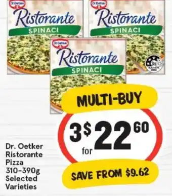 IGA Dr. oetker ristorante pizza offer