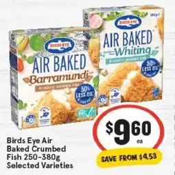 IGA Birds eye air baked crumbed fish offer