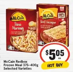 IGA Mccain redbox frozen meal offer