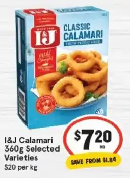 IGA I&j calamari offer