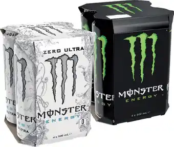 IGA Monster Energy Drink 4x500mL Selected Varieties offer