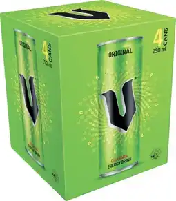 IGA V Energy Drink 4x250mL Selected Varieties offer