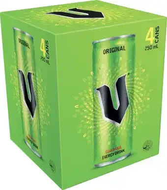 IGA V Energy Drink 4x250mL Selected Varieties offer