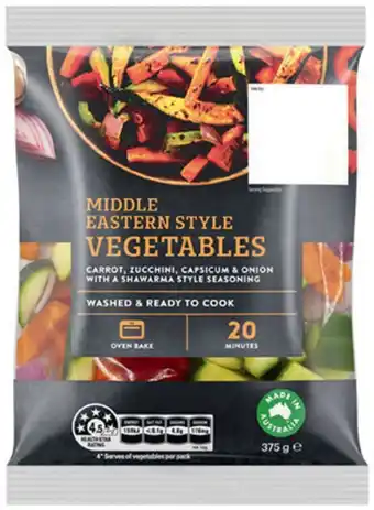 IGA Middle Eastern Style Vegetables 375g offer