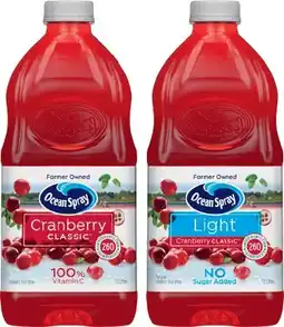 IGA Ocean Spray Fruit Drink 1.5 Litre Selected Varieties offer