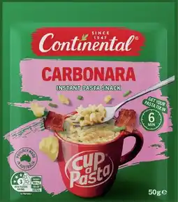 IGA Continental Cup A Pasta 50β62g Selected Varieties offer