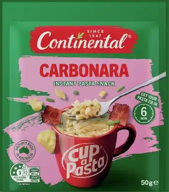 IGA Continental Cup A Pasta 50‑62g Selected Varieties offer