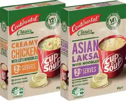 IGA Continental Cup A Soup 2 Serve Selected Varieties offer