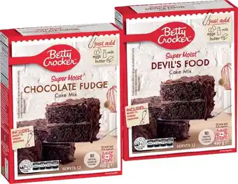 IGA Betty Crocker Baking Mix 370‑500g Selected Varieties offer