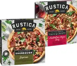 IGA Rustica by McCain Stone Baked Pizza 335‑460g Selected Varieties offer