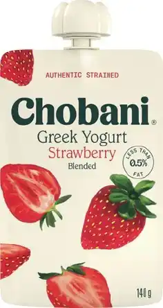 IGA Chobani Greek Yogurt Pouch 140g Selected Varieties offer