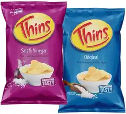 IGA Thins Chips 175g Selected Varieties offer