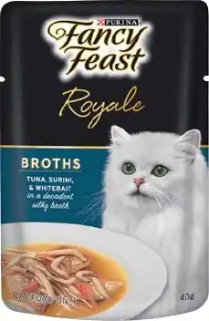 IGA Purina Fancy Feast Royale Broths Cat Food 40g Selected Varieties offer