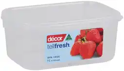 IGA Décor Tellfresh Container 1 Litre offer