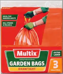 IGA Multix Drawtight Extra Large Garden Bags 3 Pack offer