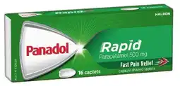 IGA Panadol Rapid Paracetamol 500mg Caplets 16 Pack offer