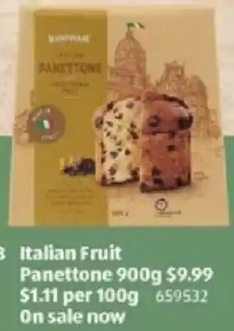 ALDI Italian Fruit Panettone offer