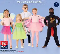 Spotlight Party creator Kids Costumes offer