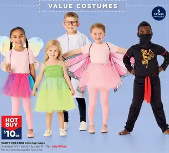 Spotlight Party creator Kids Costumes offer