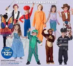 Spotlight Spartys Kids Costumes offer
