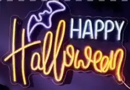Spotlight Neon Happy Halloween LED Sign offer