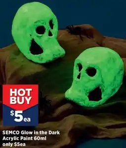 Spotlight SEMCO Glow in the Dark Acrylic Paint offer