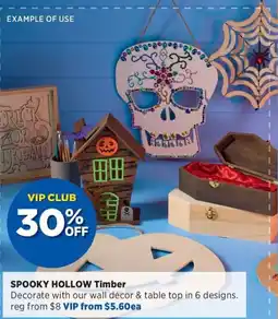 Spotlight Spooky hollow Timber offer