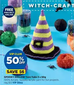 Spotlight Spooky hollow Yarn Tubs offer
