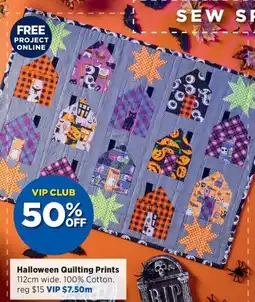 Spotlight Halloween Quilting Prints offer