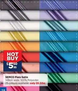 Spotlight SEMCO Plain Satin offer