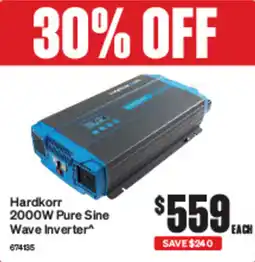 SuperCheap Auto Hardkorr 2000w pure sine wave inverter offer