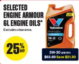 SuperCheap Auto Selected valvoline engine armour engine oils offer
