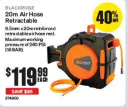 SuperCheap Auto Blackridge 20m air hose retractable offer