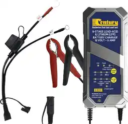 SuperCheap Auto Century 12V 1/3/6A 9 Stage Lithium Battery Charger offer
