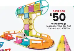 Toymate Wondermags Magnetic Tiles Sky Rail Tiles offer