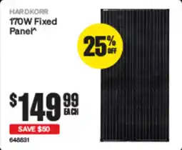 SuperCheap Auto Hardkorr 170W Fixed Panel offer