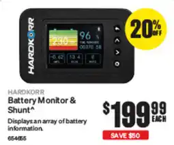 SuperCheap Auto Hardkorr Battery Monitor & Shunt offer