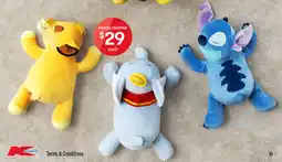 Kmart sleepy plushies offer
