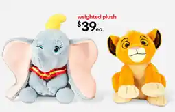 Kmart weighted plush offer