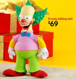 Kmart Krusty talking doll offer