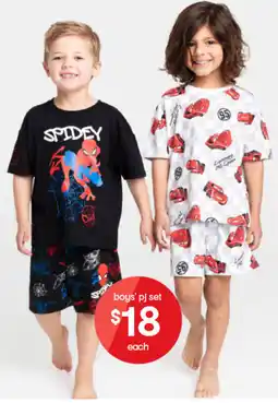 Kmart boys' pj set offer