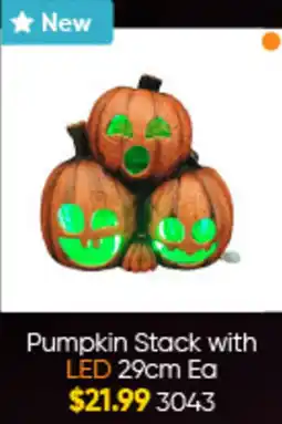 Lombard Pumpkin Stack with LED offer