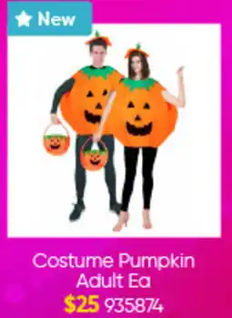 Lombard Costume Pumpkin Adult Ea offer